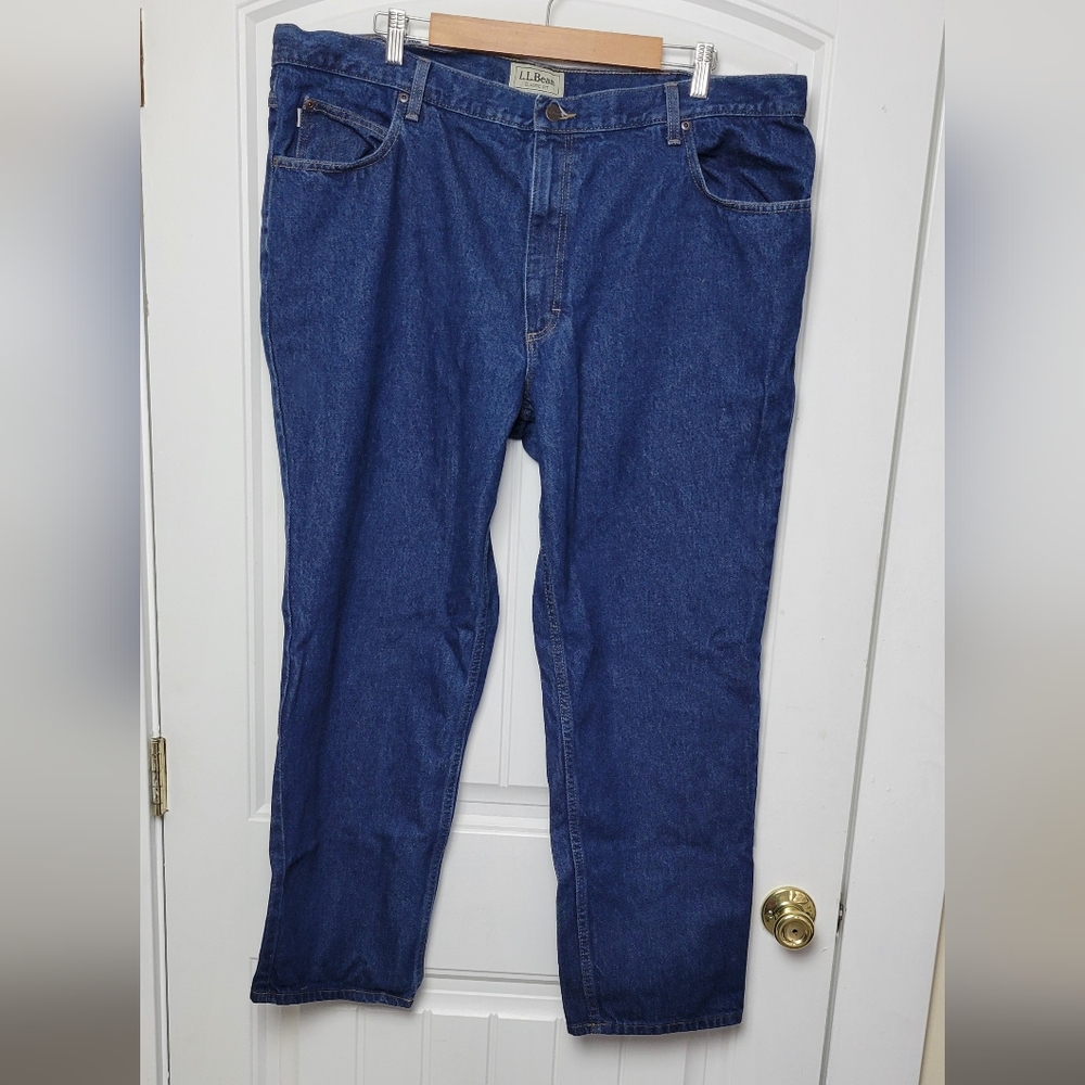 LL Bean 44x30 Classic Fit Blue Jeans